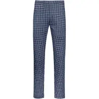 Mey Pantalon de pyjama 'White Check' bleu foncé / blanc