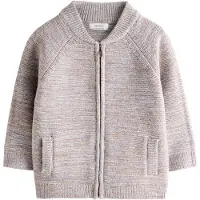 Next Cardigan beige chiné / bleu clair