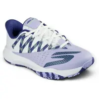 SKECHERS WIP 172110C-WPR in White Leather/ Purple Mesh color size 39