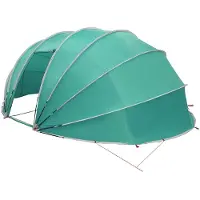 vidaXL Tente pour piscine en forme de dôme 538 x 440 x 204 cm Vert d'eau