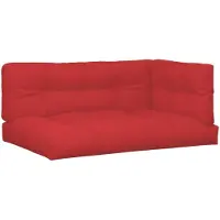 vidaXL Coussin pour palette 5 pcs. tissu rouge