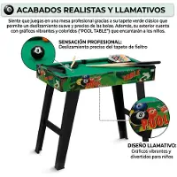 DevesSport Billiard Game Table Vert Enfants