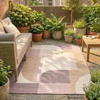 De Onlinewinkelier b.v. Volero - Tapis d'extérieur - Groovy Shapes Pastel - 120x170 cm