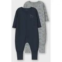Name it Pyjama bleu marine / gris chiné
