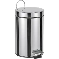 Huismerk Kosmetikeimer 3l 17x25cm mit Kunststoffeinsatz Edelstahl 191107 4034127390078