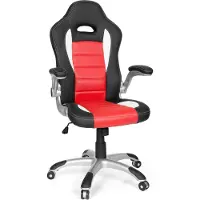 Hjh OFFICE Chaise Gaming / Chaise De Bureau Game Sport Rouge / Noir