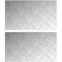 vidaXL Escalier Marche à angle droit 2 pcs Argent 70 x 40 cm Aluminium