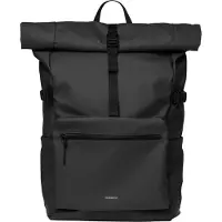 Sandqvist - Sac à dos 34L - Stream Rolltop Backpack L Black - Noir