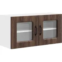 vidaXL Façade de lave-vaisselle Kalmar, aspect chêne brun, 80 x 31 x 40 cm