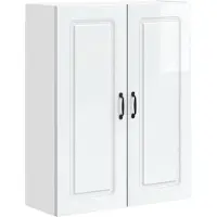 vidaXL Façade de lave-vaisselle Kalmar, blanc brillant, 80 x 31 x 100 cm