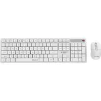 Gembird Clavier Et Souris Sans Fil Kbs-wms-01-w Silent Us Layout