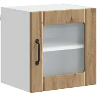 vidaXL Armoire vitrée LUCCA, 2 pièces, bois composite imitation chêne artisanal