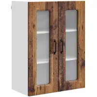 vidaXL Façade de lave-vaisselle Kalmar, bois vieilli, 60 x 31 x 80 cm
