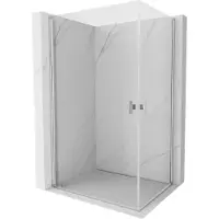 Mexen Cabine de douche battante Mist-B Duo 95 x 75 cm, transparent, chromé - 8A2-095-075-01-00