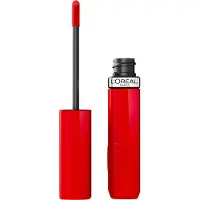 L'Oréal Infaillible Laque Resistance rouge à lèvres liquide longue tenue qui procure hydratation et brillance teinte 410 Rouge Poppy 4.3 ml