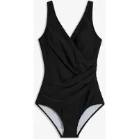 Bonprix Maillot 1 pièce sculptant et croisé, maintien modéré
