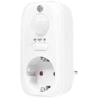Logilink LogiLinkPA0248 Fiche d'adaptateur avec capteur de mouvement, blanc