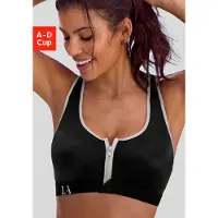 LASCANA Soutien-gorge de sport gris clair / noir