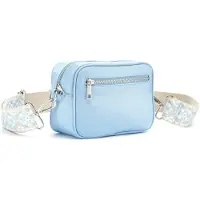 LASCANA Sac à bandoulière bleu / argent / blanc