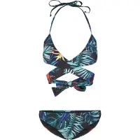 Urban Classics Bikini bleu / pétrole / vert pastel / orange foncé / noir