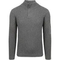 Suitable Mou Pull Demi-Zip Anthracite
