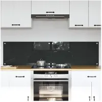 vidaXL Protection de cuisine 2 pcs Gris foncé 80 x 40 cm verre trempé