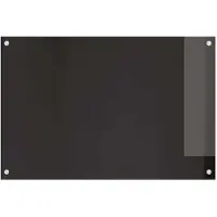 vidaXL : 2 panneaux de protection pour cuisine, noirs, 90 x 60 cm, en verre trempé