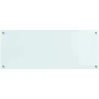vidaXL Protection de cuisine Blanc 100 x 40 cm verre trempé
