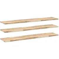 vidaXL Étagères flottantes 3 pcs 160x30x2 cm acacia massif non traité