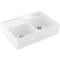 Villeroy & Boch Evier double en céramique de Weiss Alpin