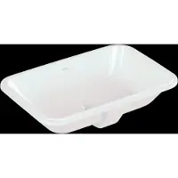 Villeroy & Boch Architectura lavabo encastré par le dessous - 62x42x18cm - Rectangulaire avec trop-plein Blanc Alpin brillant Ceramic+ 5a7760r1