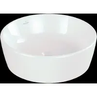 Villeroy & Boch Architectura vasque à poser 45x45x15.5cm - Ronde avec trop-plein Blanc Alpin brillant Céramique 5a254501