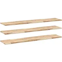 vidaXL Étagères flottantes 3 pcs 140x30x2 cm acacia massif non traité