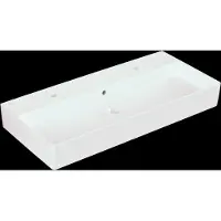 Villeroy & Boch Memento 2.0, lavabo suspendu, 1000 x 470 mm, avec trop-plein, poli, 4A221L (470 mm, 1000 mm)