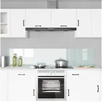 vidaXL Protection de cuisine Blanc 100 x 40 cm verre trempé