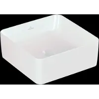 Villeroy & Boch Collaro lavabo à poser - carré 38x38cm - sans trop-plein sans trou de robinetterie blanc 4a213801