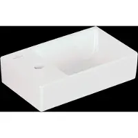 Villeroy & Boch Avento lave-mains 1 trou de robinet à gauche sans trop-plein 36x22cm - blanc 43003r01