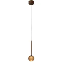Lucide Lampe suspendue Calina seulement avec une boule d’ambre