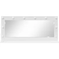 vidaXL Miroir de lavabo à angle droit blanc 100 x 45 x 18 cm