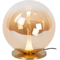 Lucide GISELA - Lampe de table – laiton mat doré, 30 cm, 32 cm, 12W, 2500K
