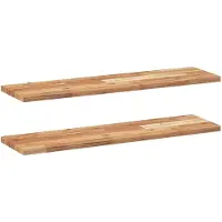 vidaXL Étagères flottantes 2 pcs 100x20x2 cm acacia massif à l'huile