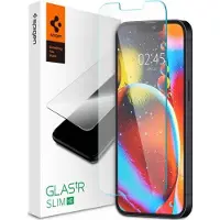 Spigen tempered glass Glas.TR Slim for iPhone 13 Pro Max (1 pcs, Apple iPhone 13 Pro Max, Apple iPhone 14 Plus), Téléphone portable : film de protection, Transparent