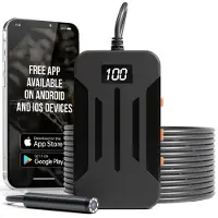 Strex Caméra d'inspection 10M - Android/IOS - Étanche IP68 - 1080P HD - Éclairage LED - Endoscope - Caméra d'inspection - Inspection avec téléphone