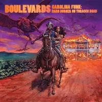 V2 Red Eye Boulevards - Carolina Funk: Barn Burner On Tobacco Road [Vinyl Lp] Gatefold Lp Jacket, Stickers
