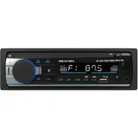Strex Autoradio avec Bluetooth pour toutes les voitures - USB, AUX et mains libres - Télécommande - Autoradio simple DIN avec microphone intégré