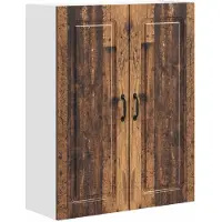 vidaXL Façade de lave-vaisselle Kalmar, bois vieilli, 80 x 31 x 100 cm