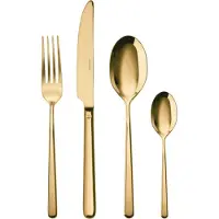 Sambonet Linear Edelstahl/PVD Gold Besteck 24tlg.Vh. S0025-S00017-52713G81