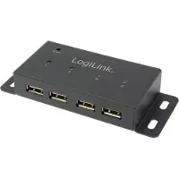 Logilink Hub USB 2.0, 4 ports, pour montage mural