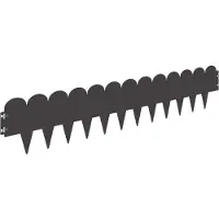 vidaXL Bordure de jardin, 30 pièces, 103 x 20 cm, acier, noir
