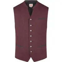 Spieth & Wensky Gilet folklorique 'Halbach' rouge foncé